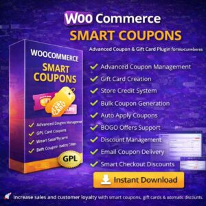 WooCommerce Smart Coupons GPL – Advanced Coupon & Gift Card Plugin