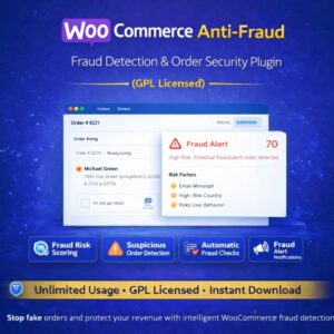 WooCommerce Anti-Fraud – Fraud Detection & Order Security Plugin (GPL Licensed)